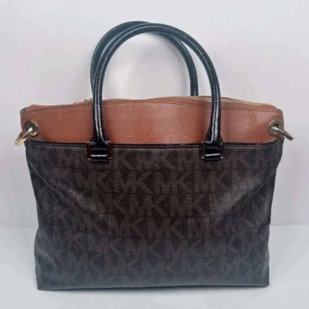 Michael Kors Aubrey Brown Leather